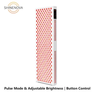Button control red light therapy panel with pulse and brightness