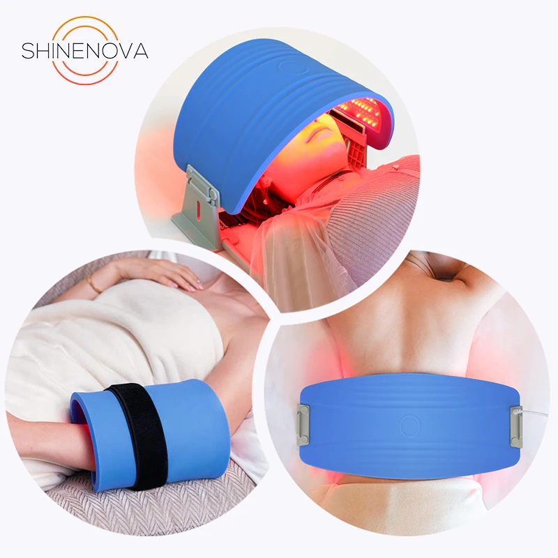 Silicone LED light therapy device