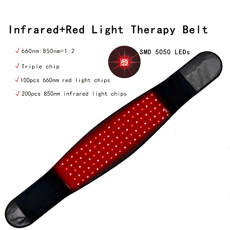 Infrared and Red Light Therapy Belt