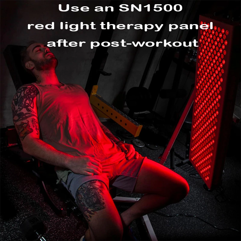 use red light therapy panel after post workout
