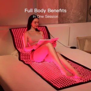 Using SNP1300 red light therapy blanket at home